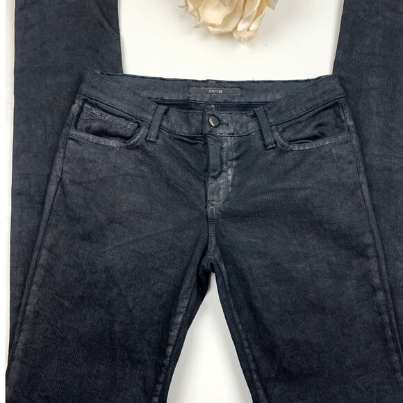 Joe's Jeans Cigarette Fit Jeans Distressed Black Wash Women's Size 26 - Picture 3 of 8